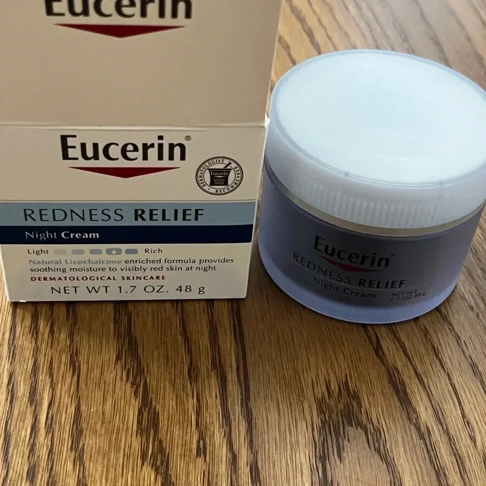 (1) Eucerin Redness Relief Night Cream 1.7oz, Sensitive Skin Cream, New In Box